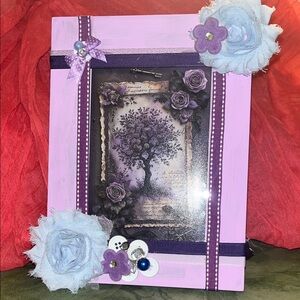 Charming Lavender Floral Picture Frame